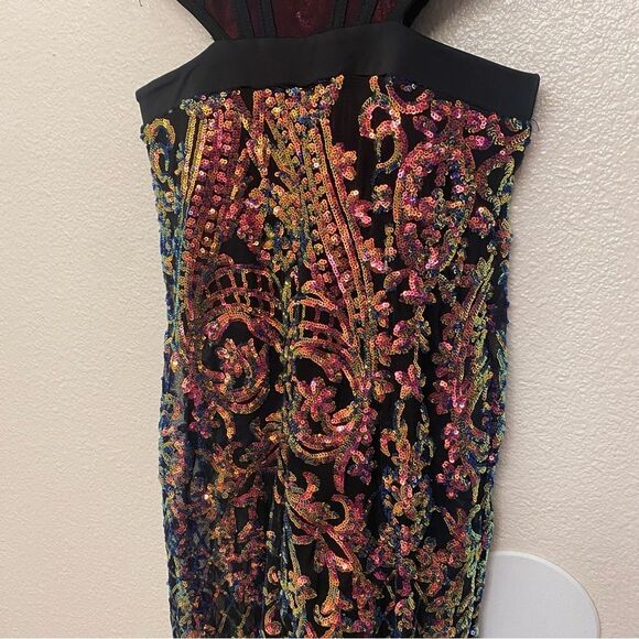 Revolution 10th House Dance Costume sequin
Feather jumpsuit ZODIAC TH25241 MA - Picture 6 of 14